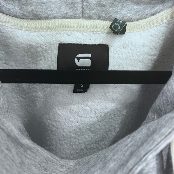 G-Star RAW® SofeBoyfriend Drape HoodedSweat Grey Size Small - Picture 6 of 11